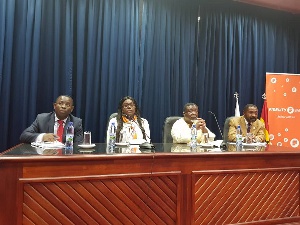 Mrs. Asante-Apeatu, others at the GIMPA-PEF 2018 Budget Symposium