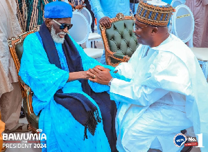 Dr. Mahamudu Bawumia  and the Chief Imam, Sheikh Osman Nuhu Sharubutu