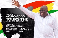 The tour begins on 19th July starting from Upper East and ends on 25th July 2018 in the Upper West
