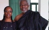 Late Kofi Annan and daughter Ama Annan