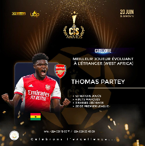 The nomination comes on the back of Party's performance in the 2024/2025 league season