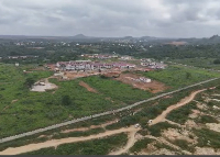 A file photo of how illegal mining has destroyed the area