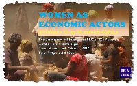 The documentary focuses on the current economic situation of women in the N/R