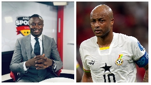 Andre Ayew (right) and Saddick Adams