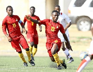 Ghana U17 playing Namibia U20 in a friendly(Photo credit: Senyuiedzorm Awusi Adadevoh.)