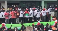 The NDC led by John Dramani Mahama held it's fourth Unity Walk in Tarkwa
