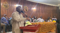 Vice President Dr Bawumia addressing the Western Regional House of Chiefs