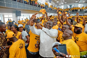 Alan Kyerematen with some supporters