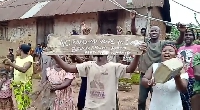 Residents of Baniekrom and Wawase protested against the MP