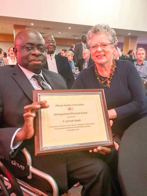 Professor Gyimah-Boadi received ASA's Distinguished Africanist Award