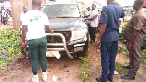 The vehicle was found at Ashaiman Lebenon Zone 5.