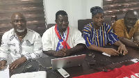 NPP Constituency Communications Director , Stephen Osei-Wusu (first from left)
