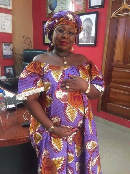 Gifty Anti is about seven months pregnant