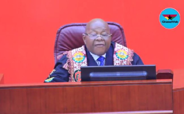Speaker of Parliament, Professor Mike Ocquaye