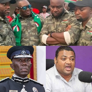 NDC executives campaigning in the party’s 'Green Army' uniform