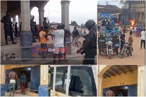 Scenes from the clash in Kukurantumi