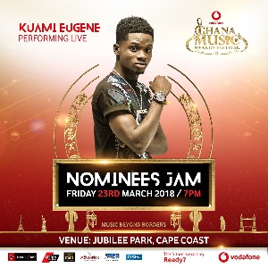 Kuami Eugene to perform with others on Friday