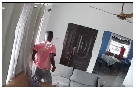 Watch: Suspected thief captured on CCTV during break-in at a home