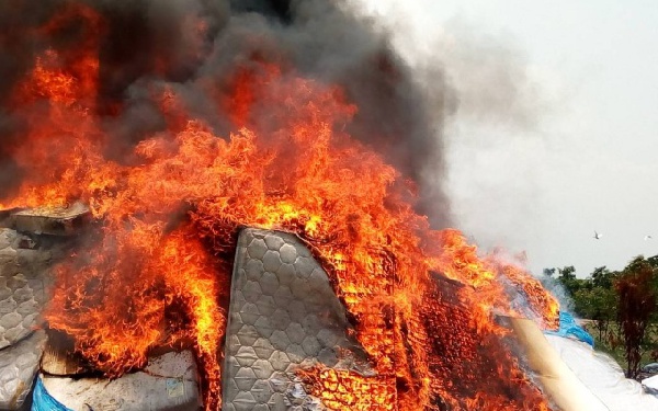 Over 1000 mattresses have been burnt