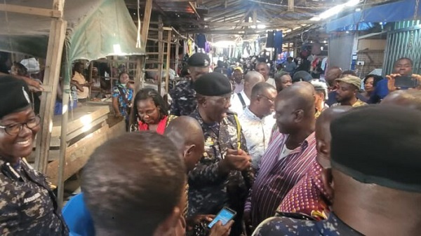 Traders at Kantamanto in Accra have commended the police service for enhanced security