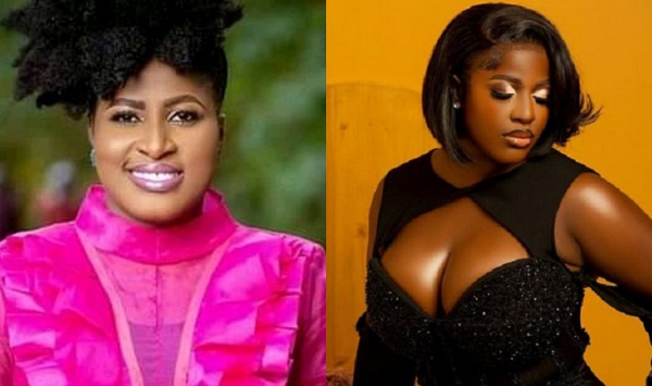 Gospel musician, Patience Nyarko and Nigerian celebrity, Hilda Baci