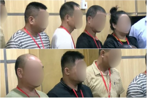 Some of the arrested foreign nationals