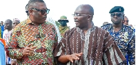 Fredrick Opare-Ansah (left), and Mahamudu Bawumia (right)