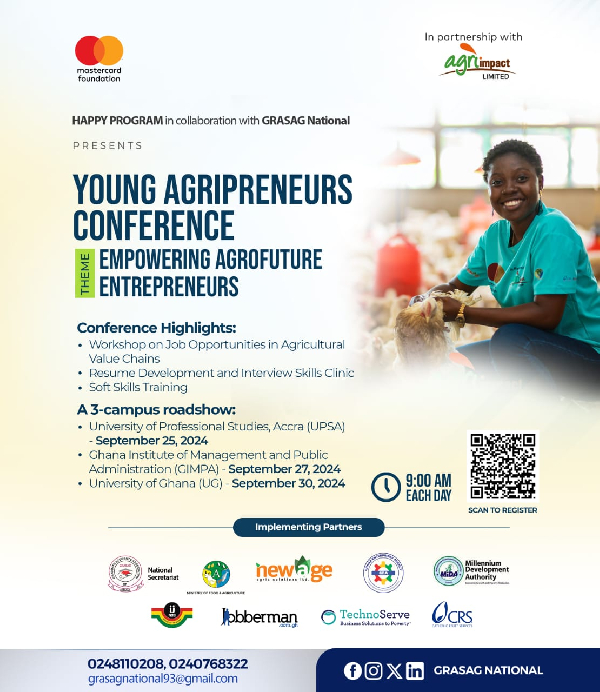 The workshop will highlight job opportunities in the agricultural value chain