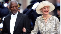 Kofi Annan's wife, Nane, was by his side when he died