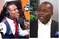 Special Prosecutor Kissi Agyebeng (left), Charles Bissue (right)