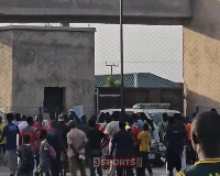 Some fans engaged in the chaos