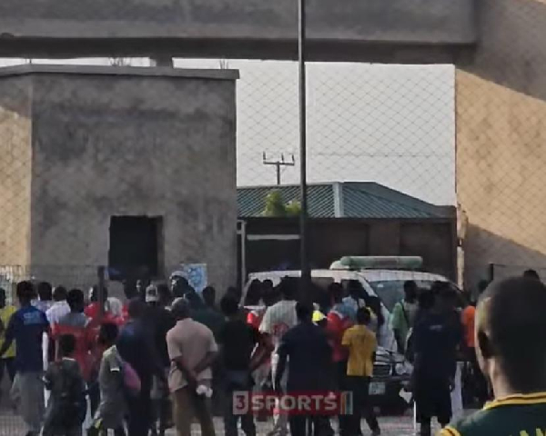 Some fans engaged in the chaos