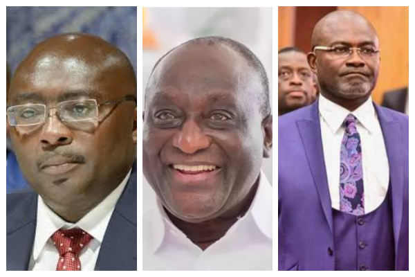 Dr Mahamudu Bawumia , Alan Kyeremateng and Kennedy Agyapong