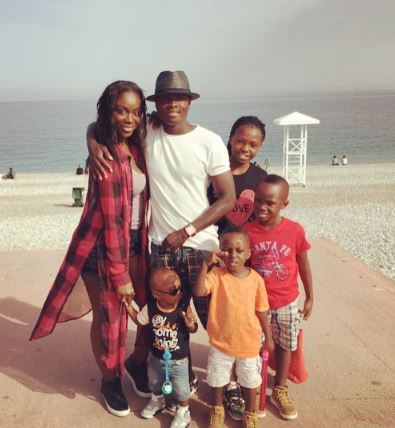 Samuel Inkoom, wife and kids