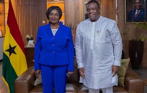 VP Professor Opoku Agyemang (L) And Samuel Nartey George