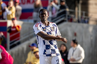 Forster Ajago climbed off the bench to score his first MLS goal for Real Salt Lake on Saturday