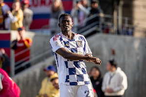 Forster Ajago climbed off the bench to score his first MLS goal for Real Salt Lake on Saturday