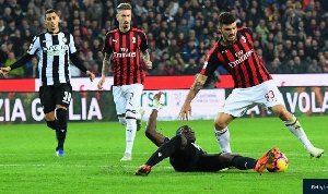 The match was heading for a draw until the costly error lead to a last minute goal by AC Milan
