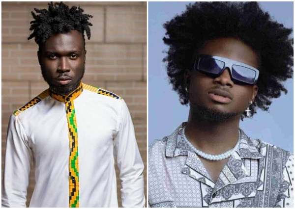 Filmmaker, Kobi Rana (L) has defended Kuami Eugene (R) following social media backlash