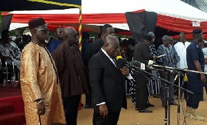 President Akufo-Addo speaking Friday at the funeral of P? Asagpaare I at Navrongo