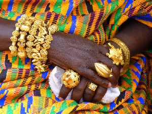 File photo of a Ghanaian chief regalia.