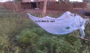 A treated mosquito net on a nursery; photo by Tv3network.com
