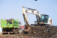 The refuse dump getting evacuated
