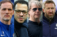 L-R: Thomas Tuchel, Liam Rosenior, Todd Boehly and Graham Potter are sports personalities