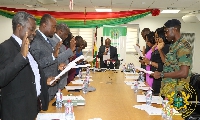 Agyeman-Manu inaugurating the Board