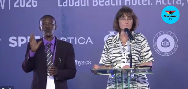 Michele Dougherty (behind mic) is President of the Institute of Physics in UK