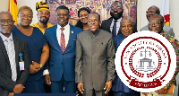 Members of the Ghana Law Society with the Speaker of Parliament, Alban Bagbin (3rd from right)