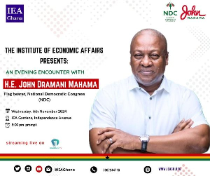 Mahama will hold a question and answer session with the IEA