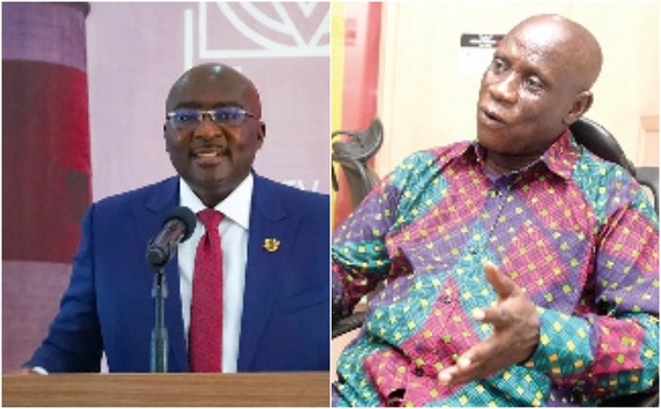 Dr. Mahamudu Bawumia (L) and Nana Obiri Boahen