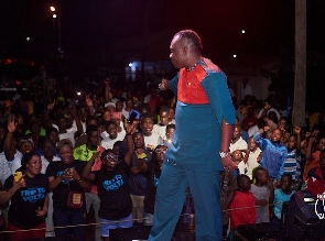 Rolly Panda performing at his concert